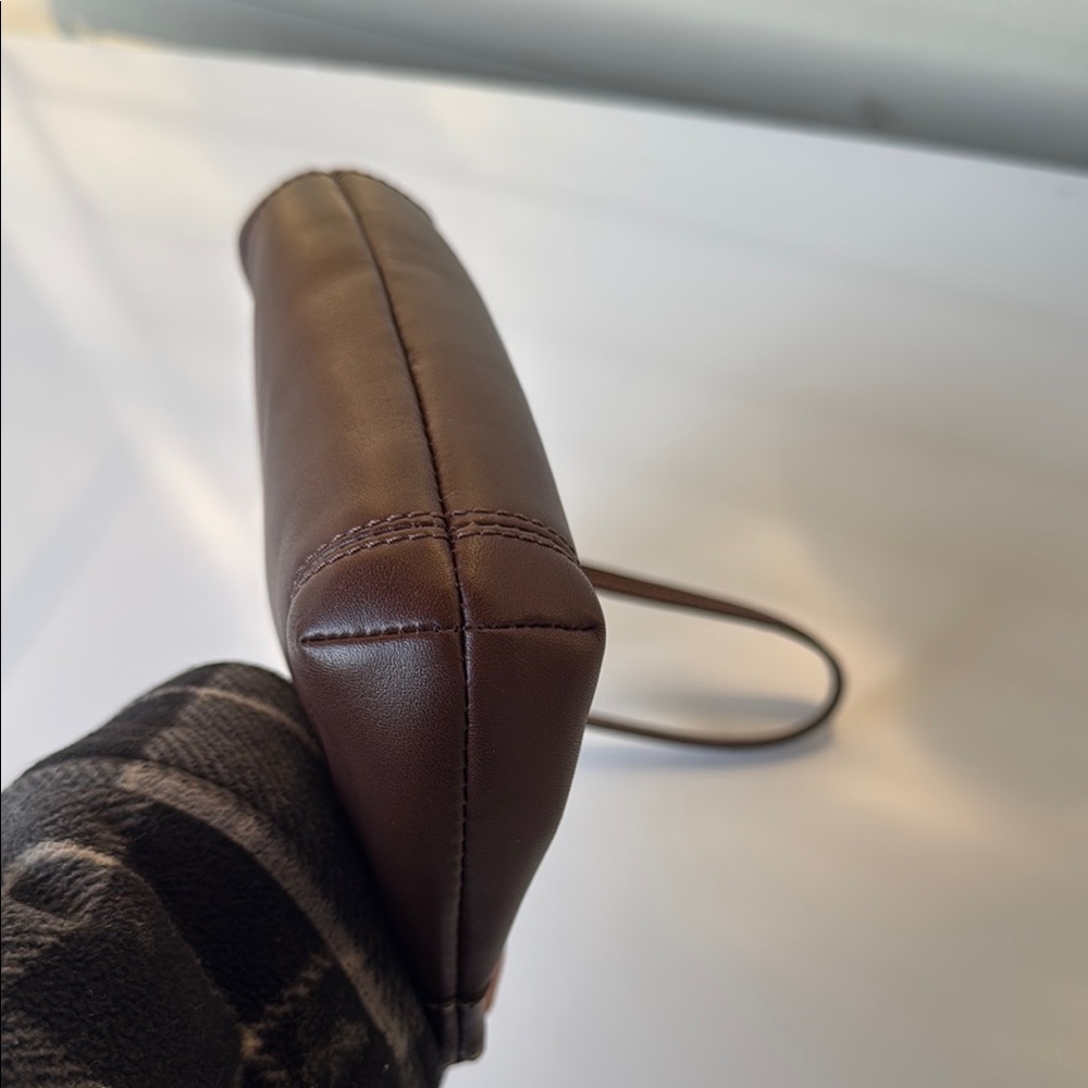 Coach Leather Wristlet  Brown - Picture 5 of 9